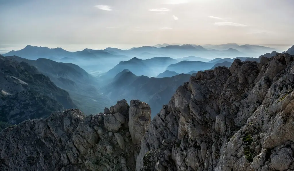 Displayed is a mysterious mountain range in the article that is talking about the best hiking destinations in the world.