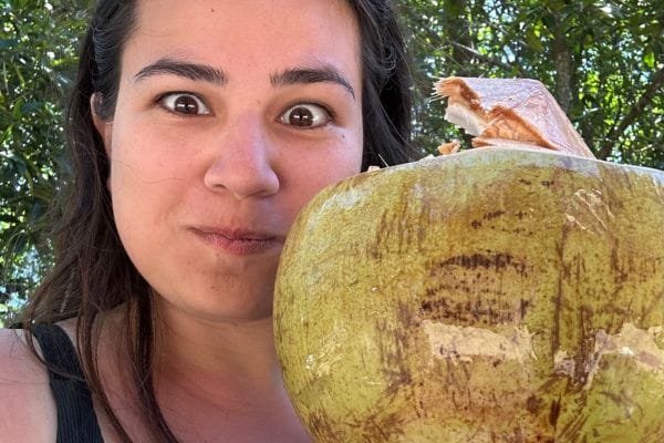 Giant coconut at Railay Beach, Thailand. Insider tip but definitely something for first-timers. 